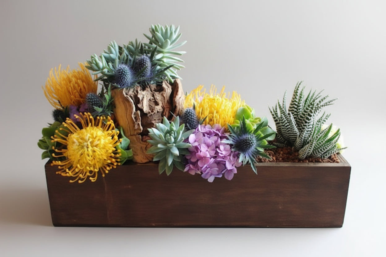 succulent arrangements los angeles Gaia's Earthen Sanctuary – Luxury Florals